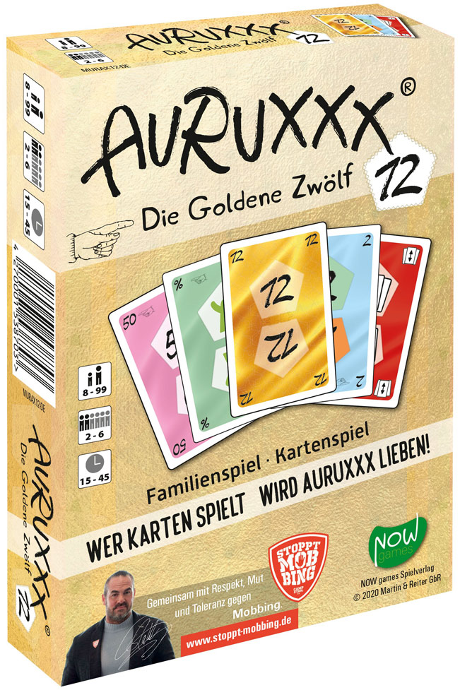 Auruxxx Die goldene 12 Das neue klassische Kartenspiel für die ganze Familie 